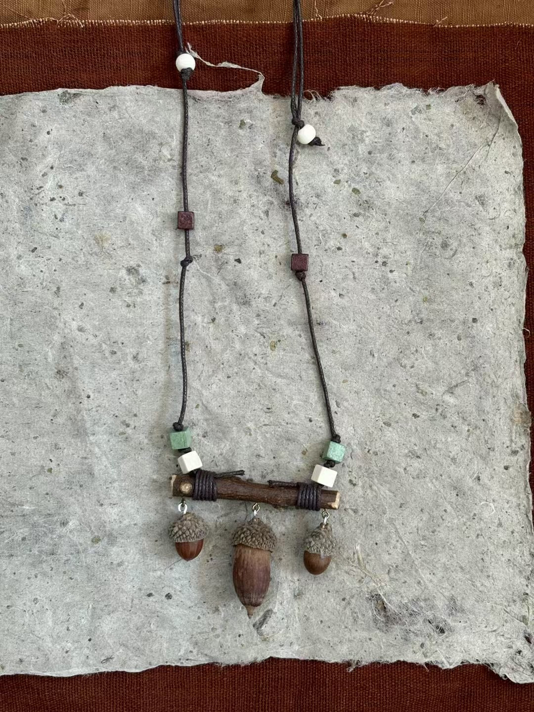 Vinewood Pinecone Handmade Necklace